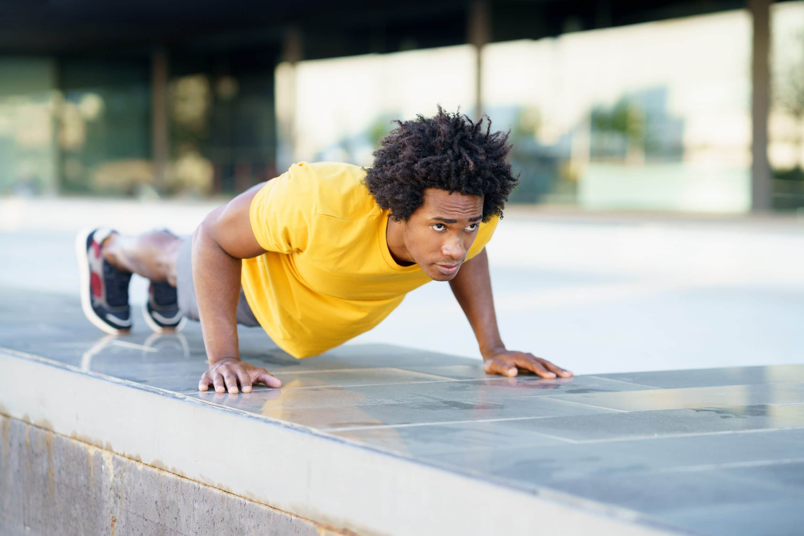 Man doing push-ups